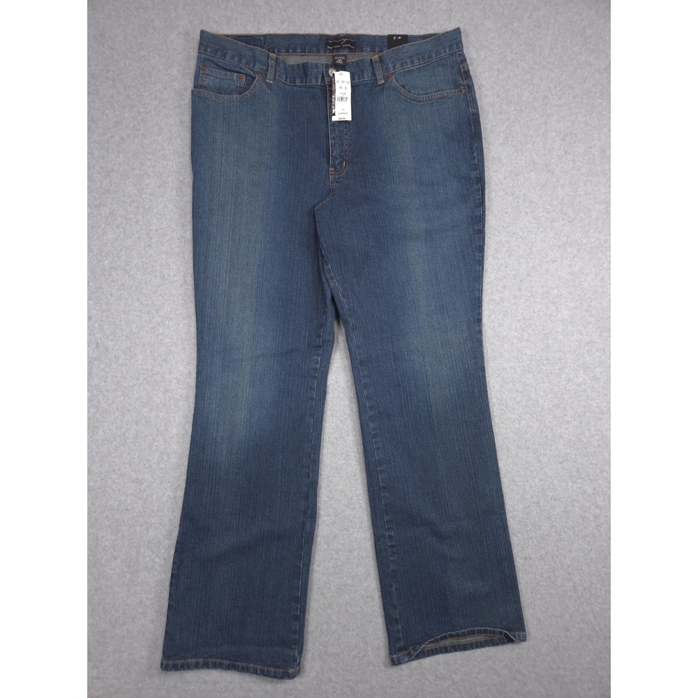 New York & Company Womens Size 16 Blue Bootcut Stretch Battery Park Denim Jeans